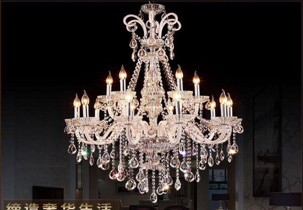 Nouveau style LED Crystal Chandelier Éclairage Luxury Luxury Grand cristal lustres de Cristal Living Room Chandelier 7831646