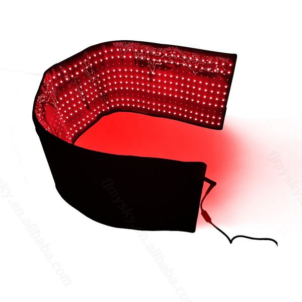 Equipo delgado portátil Nuevo estilo Led Luz roja Almohadillas de terapia infrarroja Cuerpo Delgado Alivio del dolor Envoltura Manta de terapia de luz roja