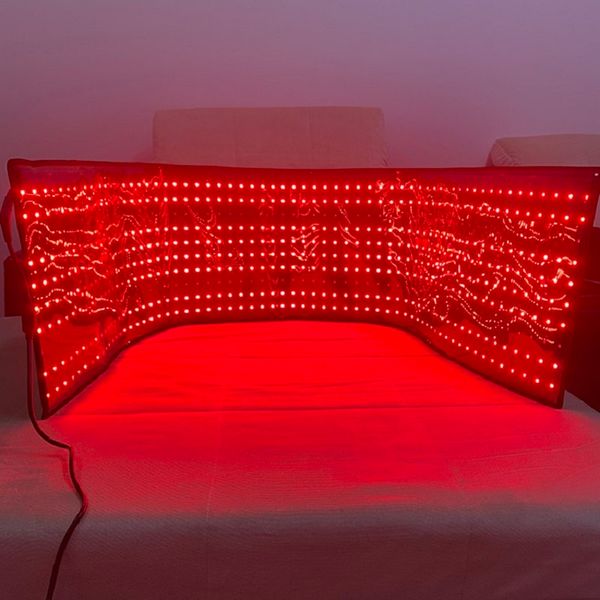 Nouveau Style Led lumière rouge coussinets de thérapie infrarouge corps mince soulagement de la douleur enveloppement couverture de thérapie par la lumière rouge