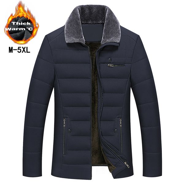 Nouveau style manteau long hommes marque vêtements mode vestes longues manteaux d'hiver marque-vêtements hommes pardessus col de fourrure manteau OK