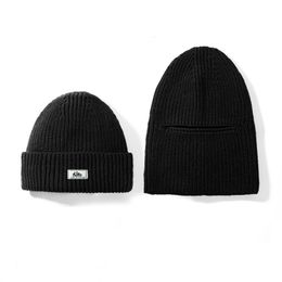 Bonnet double tricoté pour homme et femme, nouveau Style, chapeaux chauds d'extérieur, à la mode, hiver