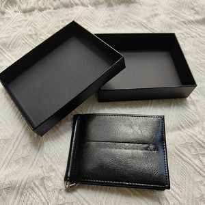 Cartera con tarjetero de diseño elegante para hombre, bolso de lujo, cartera corta con estuche, cartera portátil para tarjetas de crédito