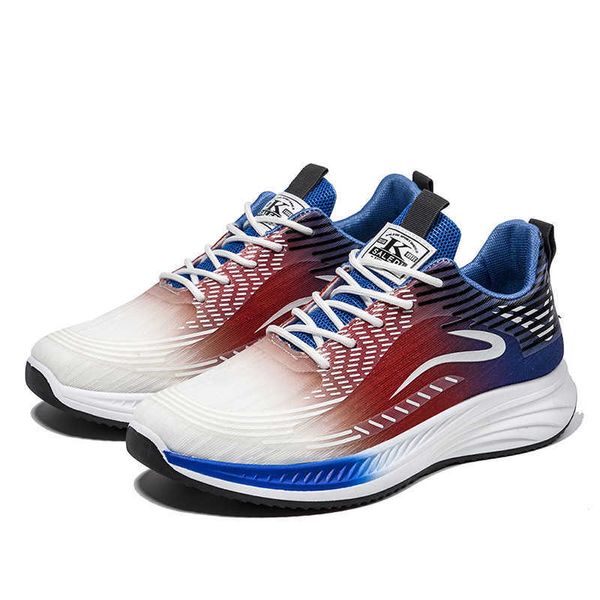 Nouveau Style hommes chaussures de course mode sport baskets homme respirant baskets décontractées pour les jeunes rouge bleu vert clair