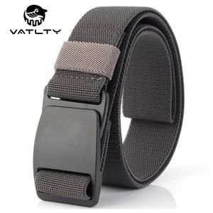 Nieuwe stijl metaalvrije stretch Hoge kwaliteit harde snelsluiting Luchthaven Werken Sterk Nylon Unisex elastische riem Heren Man's