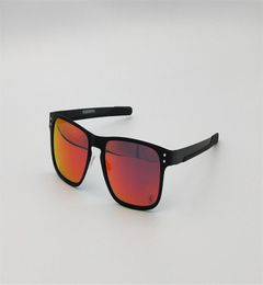 Nouveau style lunettes de soleil en métal hommes de haute qualité Designer OO4123 carrés cadres en métal noir lunettes lentille de feu polarisée 55mm254c1833142