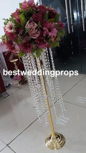 Accessoires de décoration de table en métal de style nouveau arrangement de fleurs de mariage/centres de vase best01041