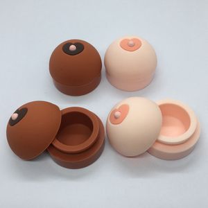 Nouveau style Mini Love 5 ml Colorful Silicone Bubbler Bong Smoking Wax Conteners Box Pill Pocket Container Potts de stock