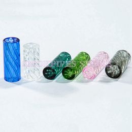Nouveau style Mini fumer pyrex coloré en verre épais portable Portable Design innovant Herbe tabac Préroll Président de cigarette roul