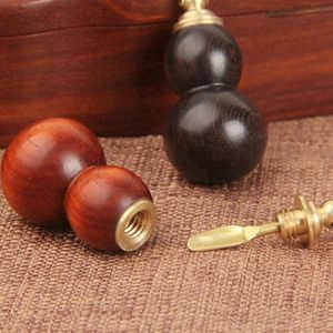 Neue Stil Mini Rauchen Natürliche Holz Trockenen Kräuter Tabak Schnupftabak Snorter Sniffer Hand Flasche Holz Stash Fall Dabber Löffel Scoop zigarette Pfeifen Snuffer Halter