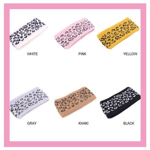 NIEUWE STYLE Mink Velvet Headband, luipaardprint wollen hoofdband winter warme hoofdband