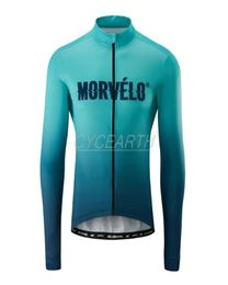 Nieuwe stijl Morvelo 2020 Mens Cycling Jerseys Lange Mouw Shirt Bicycle Cycling QuickDry Moutain Bike Clothing Ademend65882244