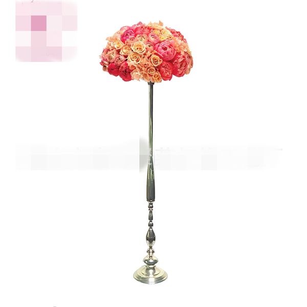 Support mental, nouveau style (pas de cristal acrylique), piliers uniquement pour scène de mariage, supports de fleurs en plomb bes0983
