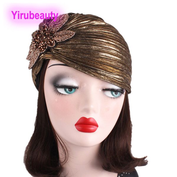 Accessoires pour cheveux, nouveau style noble, chapeau indien pliable, bronzant, accessoires de bijoux, chapeau turban