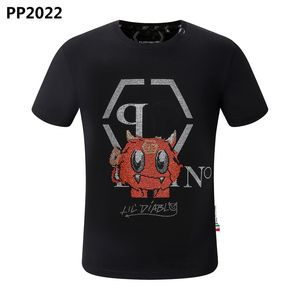 Nouveau style Phillip Plain Hommes T-shirt designer PP Skull Diamond T-shirt à manches courtes Dollar Brown Bear Marque O-cou de haute qualité Skulls Paris T-Shirt PP polo pp2022