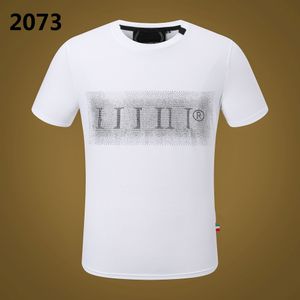 NIEUWE STIJL Phillip Plain Mannen T-shirts Designer PP Schedel Diamant T-shirt Korte Mouw Dollar Bruine Beer Merk Tee Hoge Kwaliteit Schedels T-shirt Tops PV2073