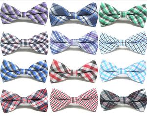 Nieuwe stijl plaid kids bowtie katoen kinderen bowties baby kid klassieke huisdier hond kat gestreepte vlinder kind strikje GA104