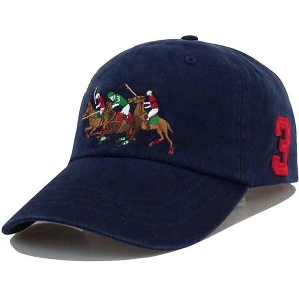 Nuevo estilo Gorras de polo Diseñadores de lujo Sombrero de papá Gorra de béisbol para hombres y mujeres Marcas famosas Algodón Ajustable Cráneo Deporte Golf Sombrero para el sol curvo