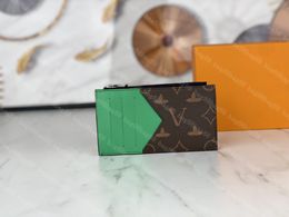 Nuevo estilo Real Leather designer brand titular de la tarjeta de crédito de lujo ID Card Case Monedero Fashion Business hombres y mujeres mini wallet Pocket Bag N64038 04