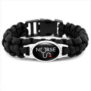 Nouveau Style RN Paracord cadeau de survie pour l'amitié femmes filles dames Bracelets 10 pièces/lot