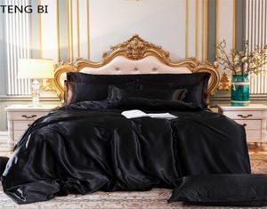 New Style Silk Liberdding Home Autominant Fashion Litching Litder Ensemble de couette Cover Lit Sceau d'oreiller Taille King Queen Twin 20104396171