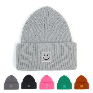 Nieuwe Stijl Glimlach Gezicht Hoed Herfst Winter Warm Mannen Vrouwen Schedel Gebreide Wollen Muts Lachend Beanie Tij Straat Hip-hop Hoeden Mode Mutsen