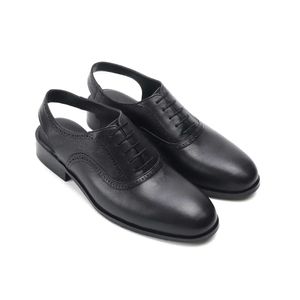 Nouveau style Summer Black Men Leather Italien Sandales pour hommes de haute qualité BE39