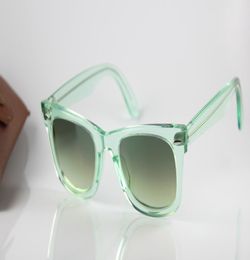 Nouveau style lunettes de soleil luxe qualité lunettes de créateur mode glace pop lunettes hommes femmes 2140 lunettes claires vert dégradé lentille 502111323