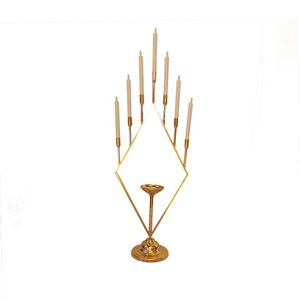 Nieuwe stijl Tall Gold Candle Holders Candelabra Centerpiece voor bruiloft Decor Senyu448