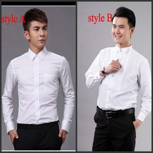 Nouveau Style Top qualité blanc hommes vêtements de mariage vêtements de marié chemises homme chemise vêtements OK02288E