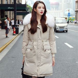 Nouveau style manteau à la mode femmes veste d'hiver coton manteau chaud dames longs manteaux Parka 201031