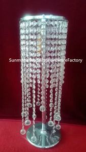 candélabre de perles acryliques de mariage de style nouveau décoration de table en gros