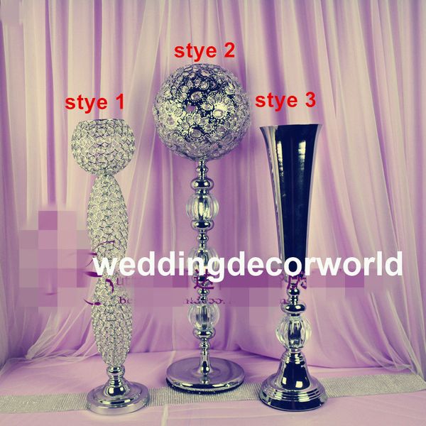 Nouveau style vente en gros centres de table de mariage candélabres en cristal acrylique chandelier de mariage decor433