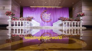 Nouveau style invitations de mariage en gros décoration de scène de mariage indien mandap fleur mur toile de fond stand decor0879