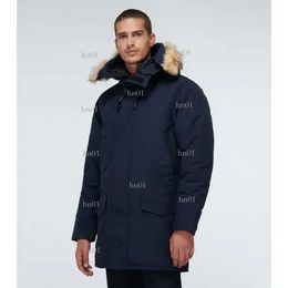 Nuevo estilo a prueba de viento Diseñador Hombres Langford Parka Chaqueta de plumón Chaqueton blanco Tela canadiense Abrigo al aire libre Piumino Con capucha Cálido Doudoune519