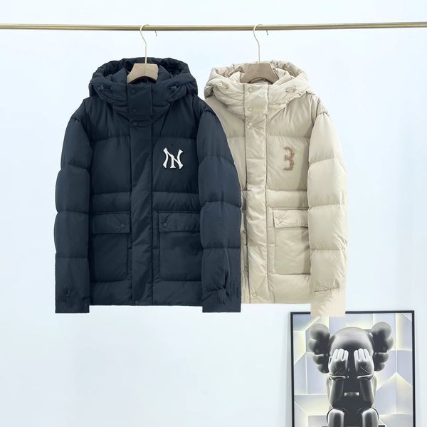 Nouveau style hiver hommes et femmes doudoune canard blanc vêtements d'extérieur à capuche garder au chaud doudoune lettre N mode classique vers le bas manteau XS-3XL