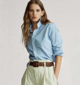 Nouveau style Blouses pour femmes Mode couleur pastel Chemises de créateurs à manches longues Chemise polyvalente décontractée Taille de rétraction design streetwear Vêtements quotidiens