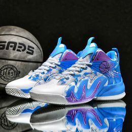 Nouveau style femmes hommes chaussures de basket-ball professionnelles baskets montantes jeunes entraîneurs de sport professionnels taille 35-45