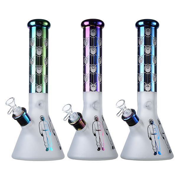 Nouveaux styles Big Bongs Beaker Bongs Narguilés Tube droit Tuyaux d'eau en verre avec tige descendante diffuse Bol de 18 mm WP21145