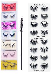 Nieuwe stijlen Natural False wimpers Soft Light Fake 3D Mink Wimel Glitter Wimel Extension Mink Lashes met wimper Tweezer 1905619