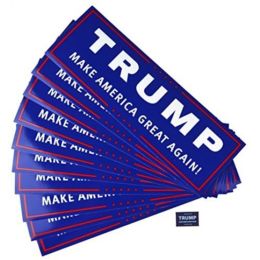 Nieuwe Stijlen Trump Auto Stickers 7.6x22.9 cm Bumper Sticker vlag Houden Maken Amerika Grote Sticker voor Auto styling Voertuig Paster