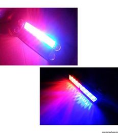 Nuevo estilo 8 LED RedBlue policía luces estroboscópicas Flash Dash emergencia bomberos 3 intermitente Auto lámpara antiniebla luz de advertencia de coche 5119003