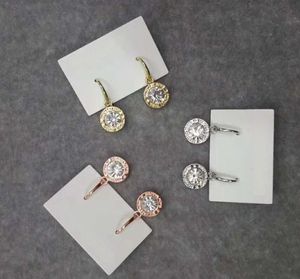 Nouvelle boucles d'oreilles stylistes Fashion Crystal Drop avec de gros bijoux en alliage de diamant cadeaux pour femmes bon marché