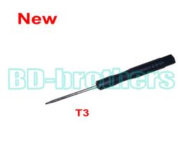 Nieuwe Stype Zwart T3 Schroevendraaier Torx Schroevendraaiers Open Tool voor Harde Schijf Printplaat Telefoon Opening Reparatie 3000pcslot9538423