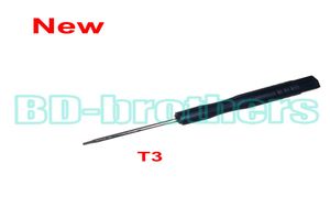 Nieuwe Stype Zwart T3 Schroevendraaier Torx Schroevendraaiers Open Tool voor Harde Schijf Printplaat Telefoon Opening Reparatie 3000pcslot3889230