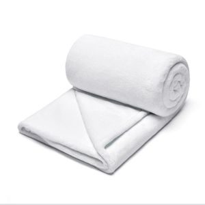 Nueva manta en blanco de sublimación Impresión de transferencia de calor chal envoltura sofá de franela mantas para dormir 120x150 cm envío gratis FY3940