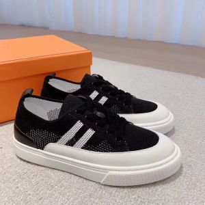 Nieuwe zomer 2023S S luxe diepe sneaker schoenen voor mannen Casual wandel gaas gebreide rubber zool kalfsleer leer retro feest trouwjurk trainers EU38-46