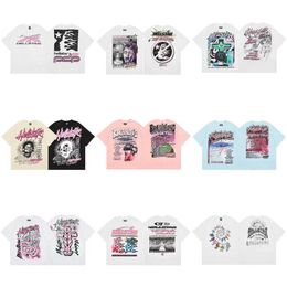 T-shirt à manches courtes pour hommes et femmes, en coton, Hellstar hip-hop Europe et rue, nouvelle collection été 2024