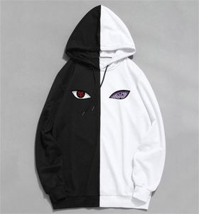 Nuevo verano Anime marca impresión The Sharingan doble color sudaderas con capucha sudadera Harajuku Hip Hop ropa fina Y20106734904