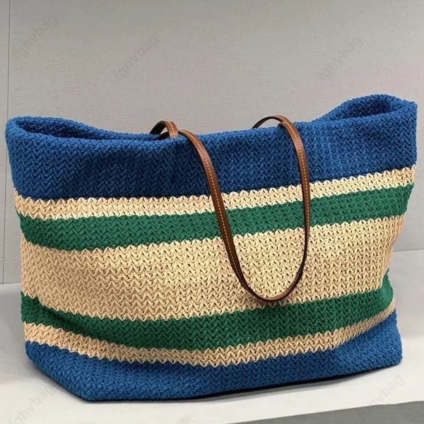 Nouveau sac de plage d'été Sacs de créateurs de mode vintage sac de paille de mode vintage sac à épaule tissé sacs fourre-tout de haute qualité sac à main