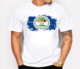 Nouveau Summer Belize Flag Men T-shirt Fashion Short Sleeve Cotton Brand Design Nostalgia Tshirts Belize Men Clothing2945332